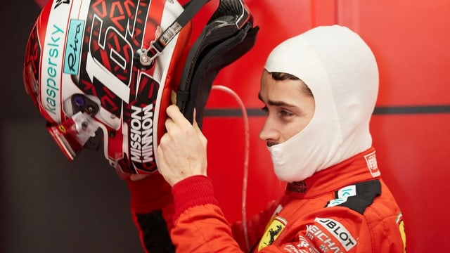 Ferrari-Pilot Charles Leclerc. Ferrari-Pilot Charles Leclerc.
