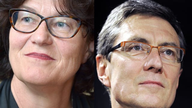 Ruth Genner und Martin Waser. Ruth Genner und Martin Waser.