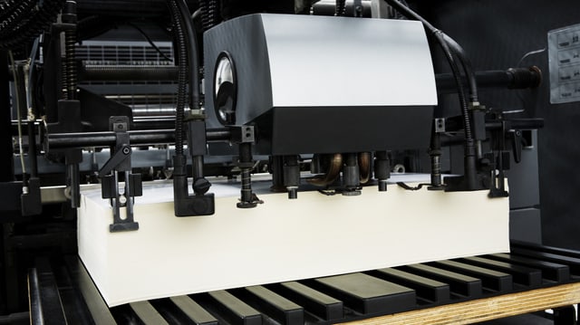 Druckereimaschine. Druckereimaschine.