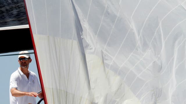 Kronzprinz Felipe während einer Regatta auf Mallorca Kronzprinz Felipe während einer Regatta auf Mallorca