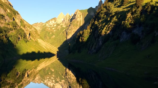 Der Fälensee im Alpstein. Der Fälensee im Alpstein.
