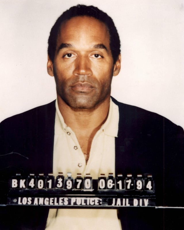 OJ Simpson am 17. Juni 1994. OJ Simpson am 17. Juni 1994.