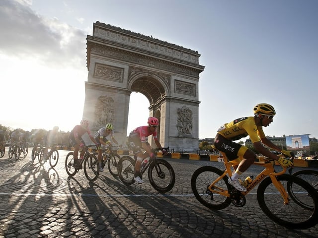 Die Tour de France in Paris Die Tour de France in Paris