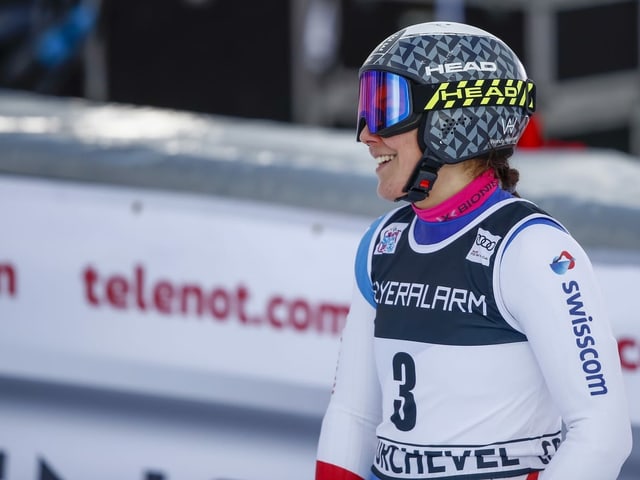 Wendy Holdener steigerte sich im Riesenslalom immer mehr. Wendy Holdener steigerte sich im Riesenslalom immer mehr.