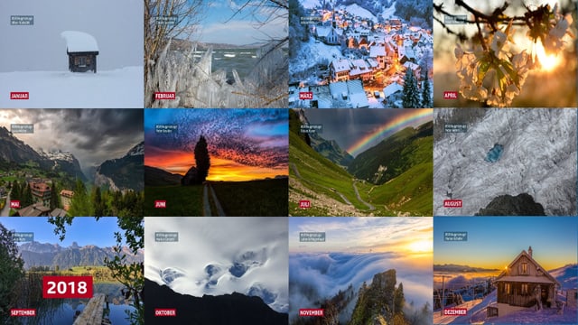 12 Bilder für jeden Monat des Jahres 2018 eines. 12 Bilder für jeden Monat des Jahres 2018 eines.