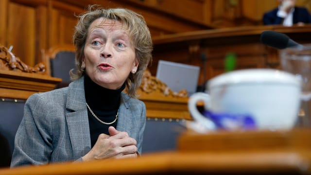 Archivbild: Widmer-Schlumpf in einer Ratsdebatte. Archivbild: Widmer-Schlumpf in einer Ratsdebatte.