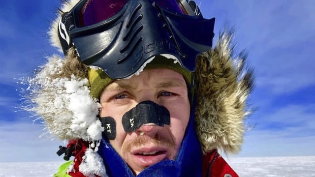 Selfie von Colin O'Brady während seiner Reise Selfie von Colin O'Brady während seiner Reise