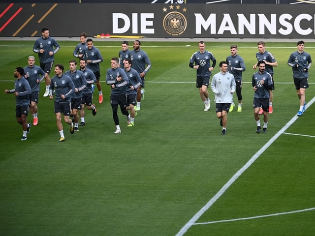 Die DFB-Elf beim Abschlusstraining. Die DFB-Elf beim Abschlusstraining.