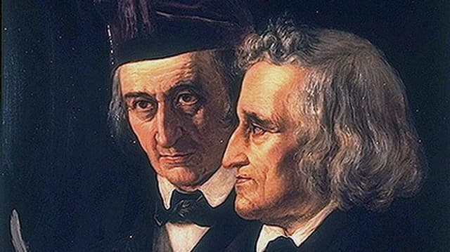 Doppelporträt der Brüder Jacob (links) und Wilhelm Grimm in einem Ölgemälde von 1855. Doppelporträt der Brüder Jacob (links) und Wilhelm Grimm in einem Ölgemälde von 1855.