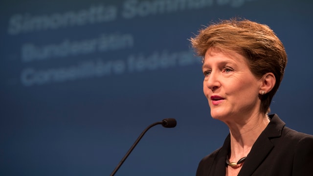 Porträt von Simonetta Sommaruga. Porträt von Simonetta Sommaruga.