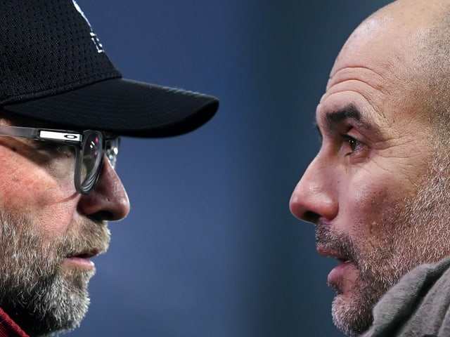 Jürgen Klopp und Pep Guardiola. Jürgen Klopp und Pep Guardiola.