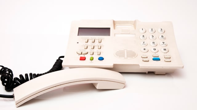 Ein weisses Telefon Ein weisses Telefon