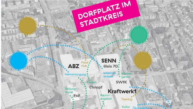 Illustration des Siegerprojekts zur geplanten Wohnnutzung auf dem Areal. Illustration des Siegerprojekts zur geplanten Wohnnutzung auf dem Areal.