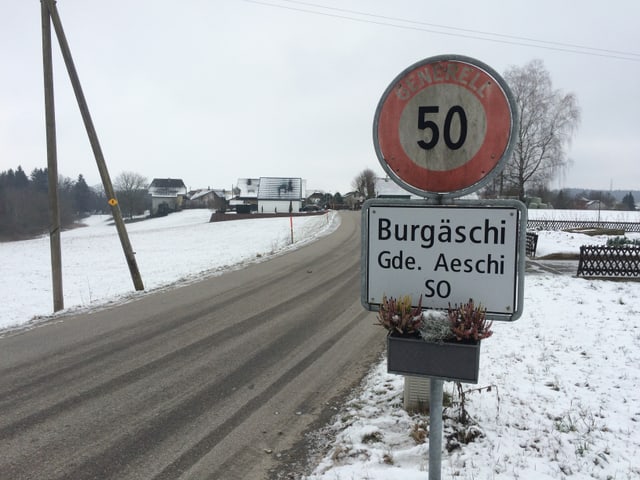 Ortstafel Burgäschi Ortstafel Burgäschi