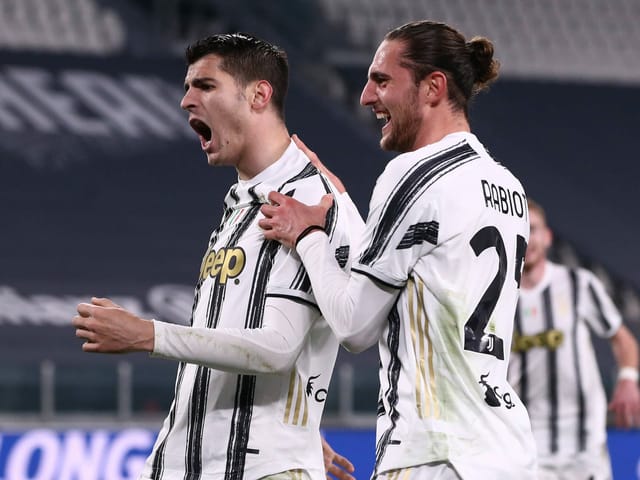 Alvaro Morata jubelt.