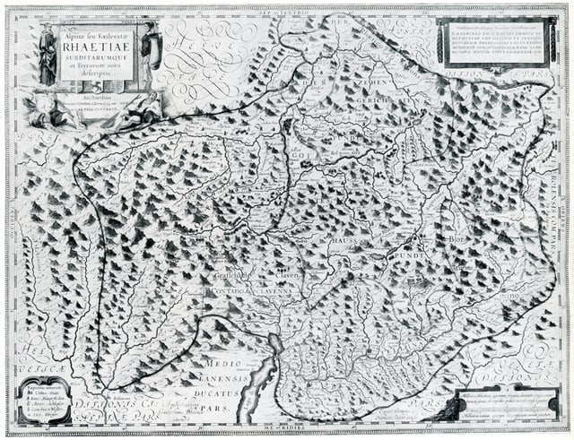 Charta geografica da las Trais Lias e lur terra subdita Charta geografica da las Trais Lias e lur terra subdita