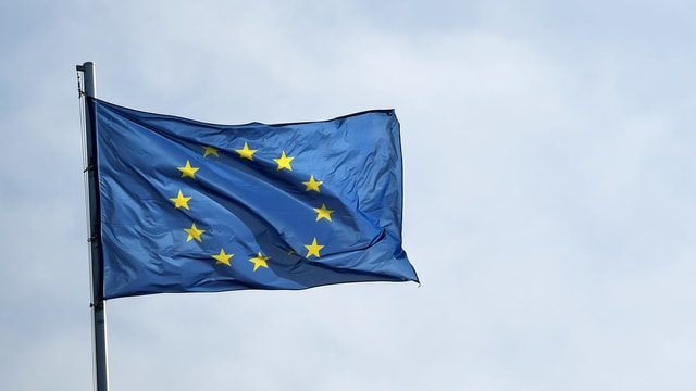 EU-Flagge. EU-Flagge.