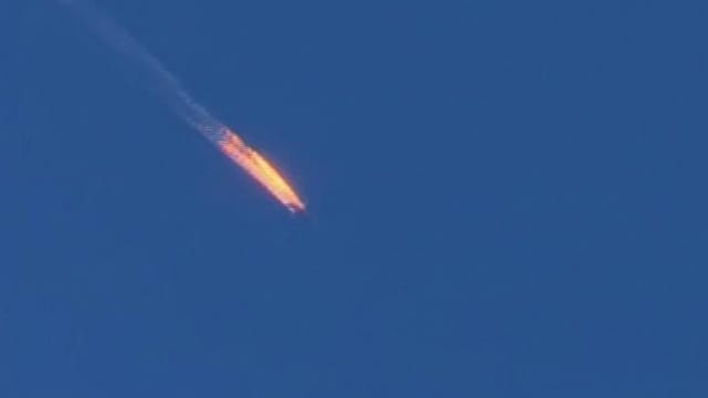 Der abstürzende Kampfjet. Der abstürzende Kampfjet.