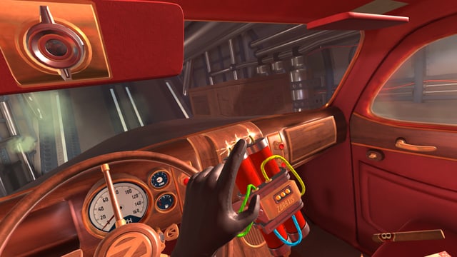 Screenshot des Virtual-Reality-Games «I Expect You to Die». Screenshot des Virtual-Reality-Games «I Expect You to Die».
