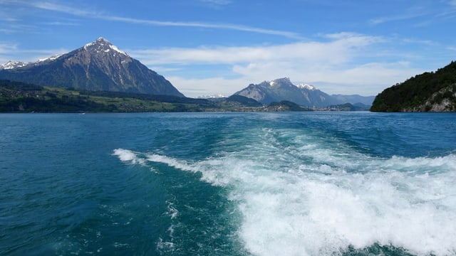 Am Sonntag gab es am Thunersee noch Höchstwerte um 25 Grad. Am Sonntag gab es am Thunersee noch Höchstwerte um 25 Grad.