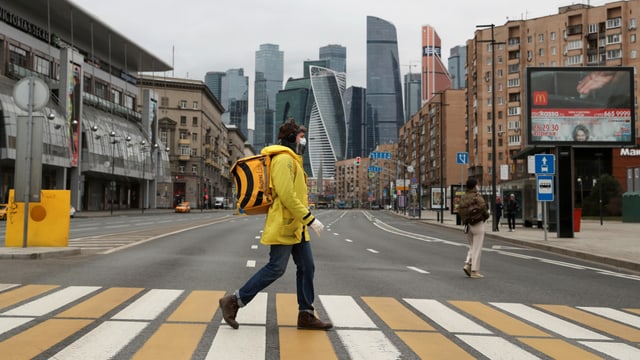 Moskau in der Quarantäne Moskau in der Quarantäne