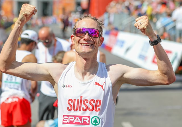 Christian Kreienbühl an der EM 2018 in Berlin. Christian Kreienbühl an der EM 2018 in Berlin.