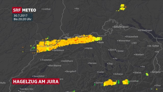 Schweizer Karte mit gelber Fläche am Jura Schweizer Karte mit gelber Fläche am Jura