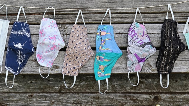 Bunte Stoffmasken Bunte Stoffmasken