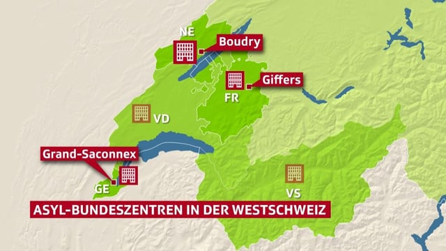Karte Asylzentren Karte Asylzentren