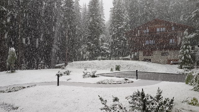 Am 13. und 14. Juli schneite es in Arosa. Am 13. und 14. Juli schneite es in Arosa.