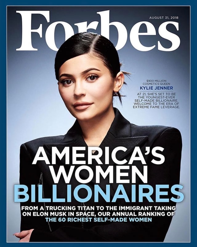 Kylie Jenner auf dem «Forbes»-Cover. Kylie Jenner auf dem «Forbes»-Cover.