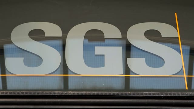Das Logo von SGS. Das Logo von SGS.