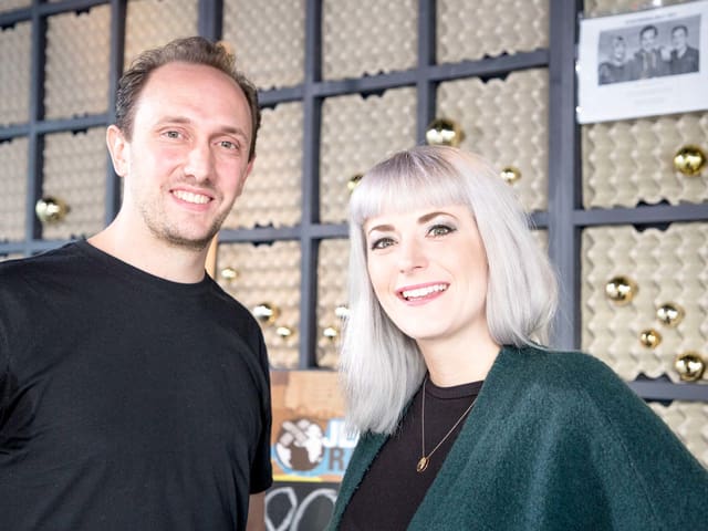 Vincent Hug mit Moderatorin Tina Nägeli