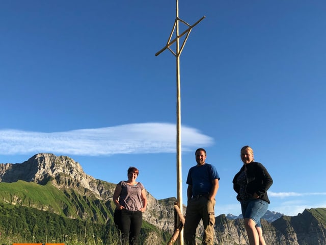 Das Alpkreuz der Alp Tritt.