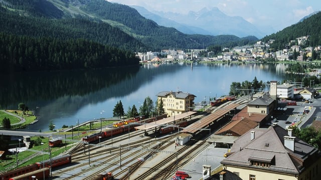 Luftaufnahme St. Moritz. Luftaufnahme St. Moritz.