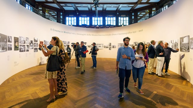 Ausstellung im Hotel des Bains in Venedig. Ausstellung im Hotel des Bains in Venedig.