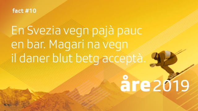 Visual cun l'inscripziun: «En Svezia vegn pajà pauc en bar. Magari na vegn il daner blut betg acceptà.»