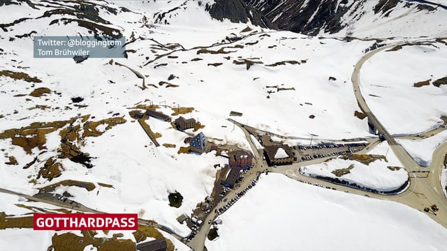 Luftbild auf den Gotthard. Luftbild auf den Gotthard.