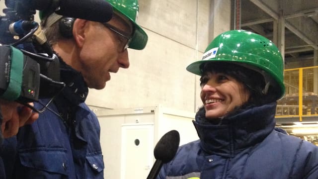 Bundesrätin Doris Leuthard im Gespräch mit Reto Brennwald von SRF 1 Bundesrätin Doris Leuthard im Gespräch mit Reto Brennwald von SRF 1