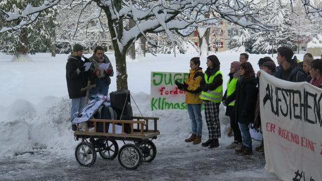 Streikende Schüler in St.Gallen Streikende Schüler in St.Gallen