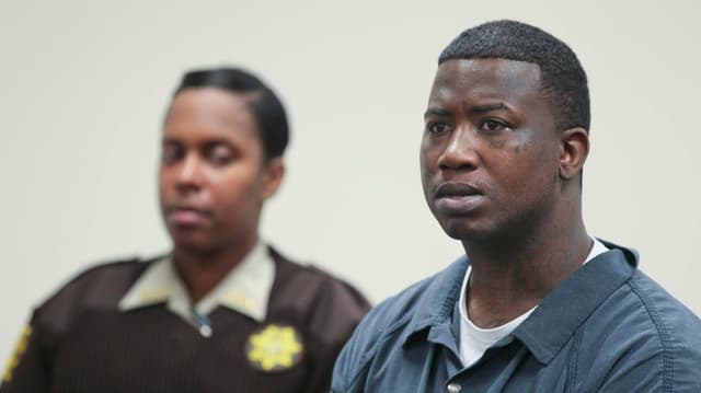 Gucci Mane bei seiner Gerichtsverhandlung Gucci Mane bei seiner Gerichtsverhandlung