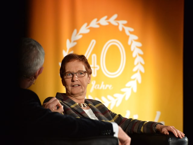 Ellinor von Kauffungen im Gespräch.