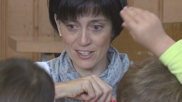 Andrea Schmed durant il curs. Andrea Schmed durant il curs.
