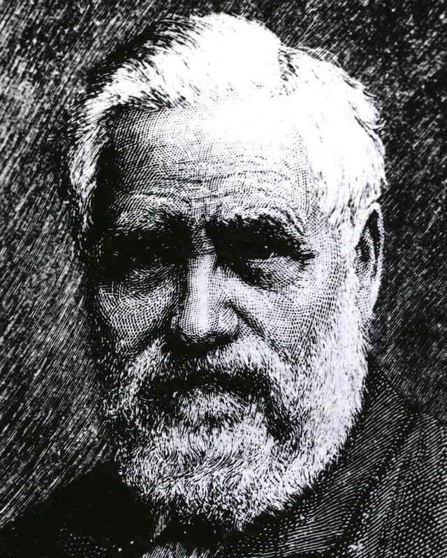 Zeichnung des deutschen Hygienikers Max Pettenkofer Zeichnung des deutschen Hygienikers Max Pettenkofer