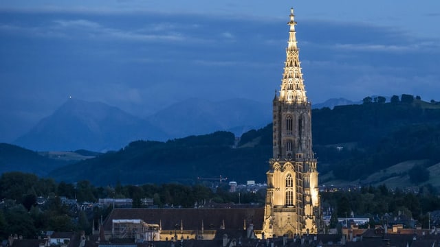 Das beleuchtete Münster bei Nacht Das beleuchtete Münster bei Nacht