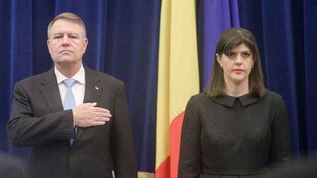 Klaus Iohannis und Laura Codruta Kövesi Klaus Iohannis und Laura Codruta Kövesi