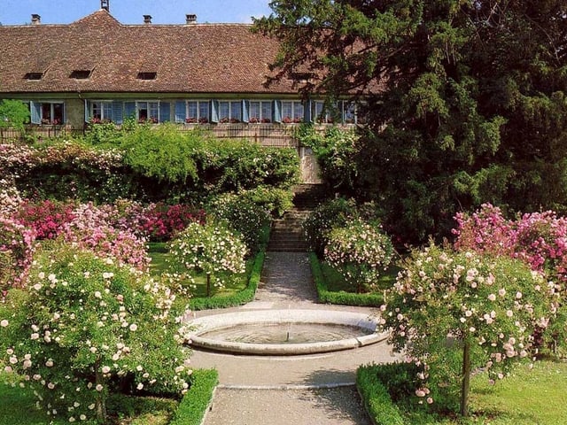 Aufnahme des Rosengartens der Kartause Aufnahme des Rosengartens der Kartause