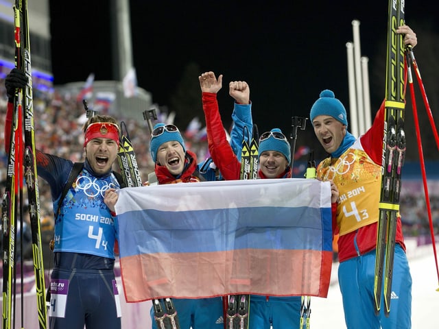 Russische Biathlon-Staffel Russische Biathlon-Staffel