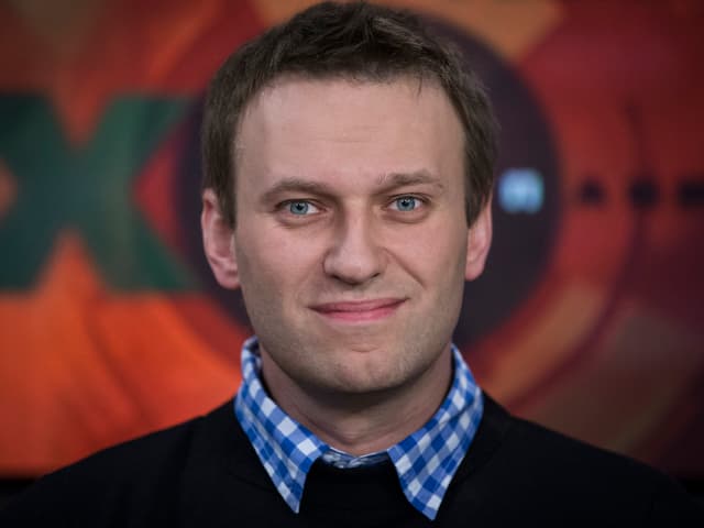 Porträt von Alexej Nawalny.