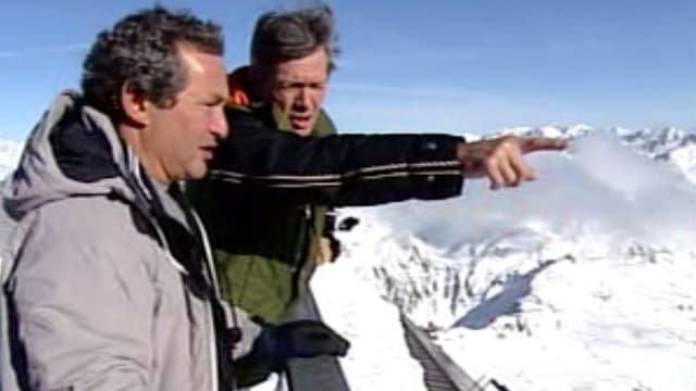 Sawiris und Russi auf dem Gemsstock Sawiris und Russi auf dem Gemsstock